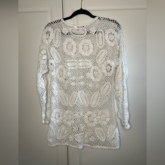 Vintage Hand Knit Crochet Cottagecore Sweater - Picture 10 of 13